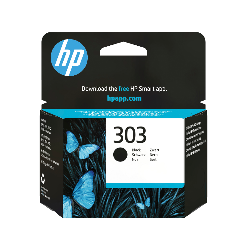 Hp Cartuccia Toner Nero 303 T6n02ae#30a